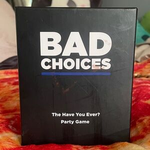 Bad Choices Party Game - Black